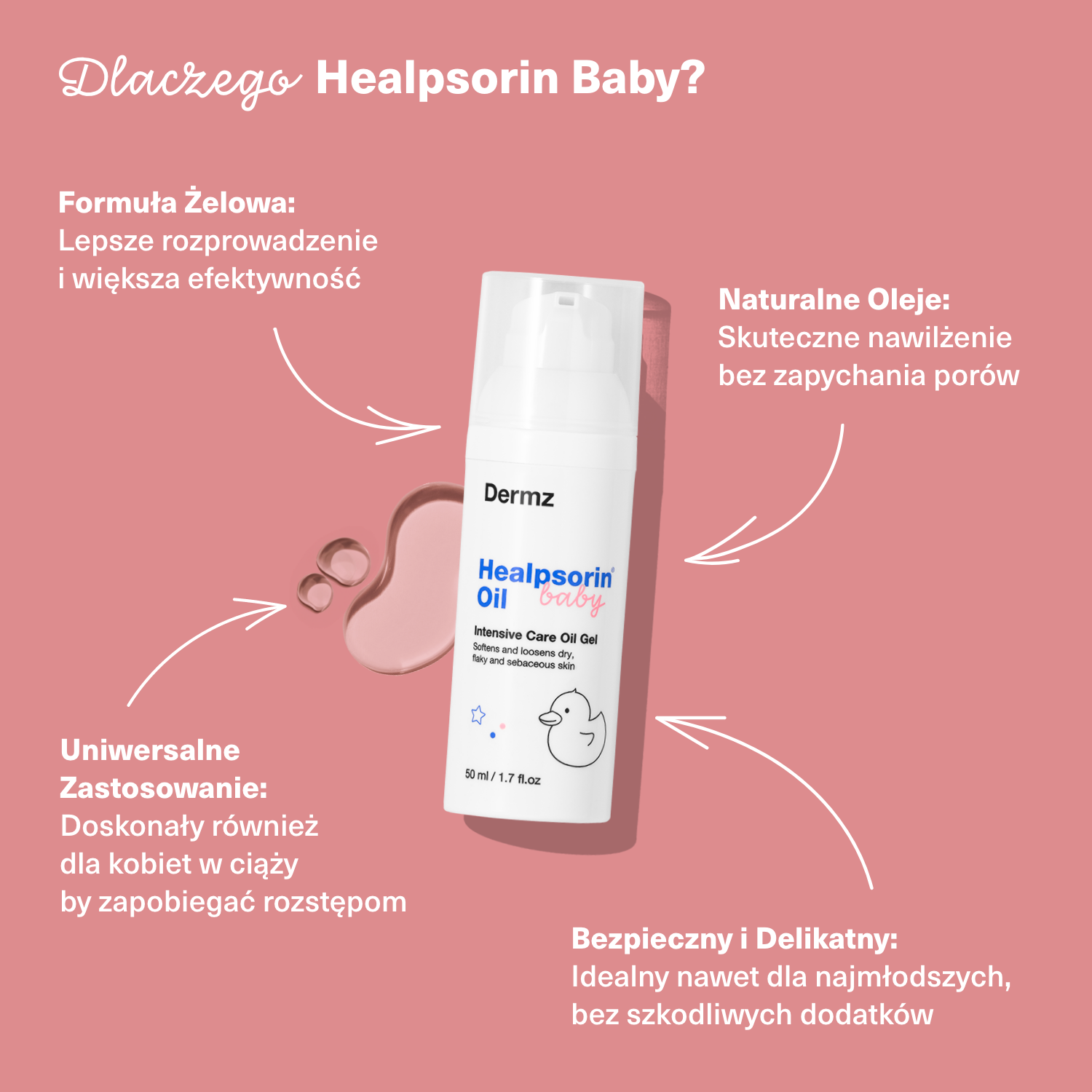 Olejek Żelowy Healpsorin Baby