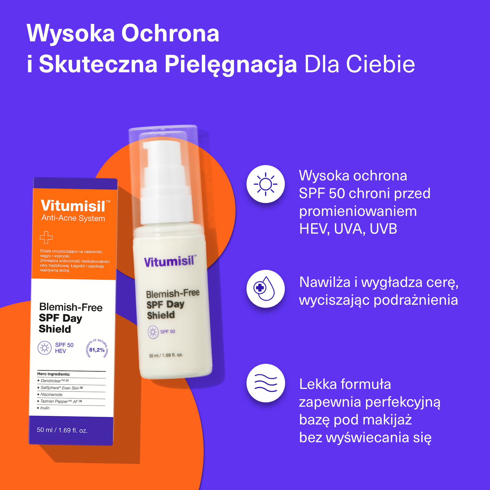 Regenerujący krem SPF50 Vitumisil